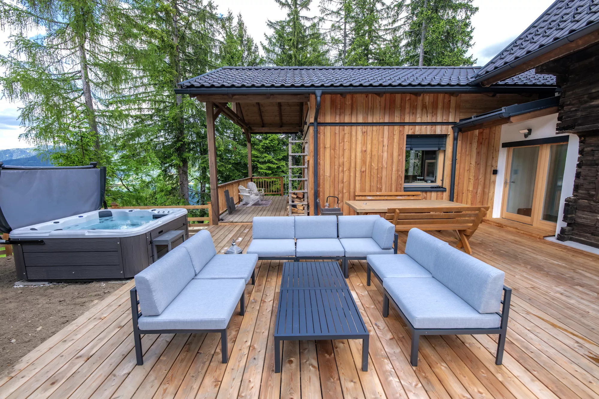 traumhafte Terrasse mit Blick in die Natur - Verditz, Almchalet Nina traumhafte Terrasse mit Blick in die Natur - Verditz, Almchalet Nina